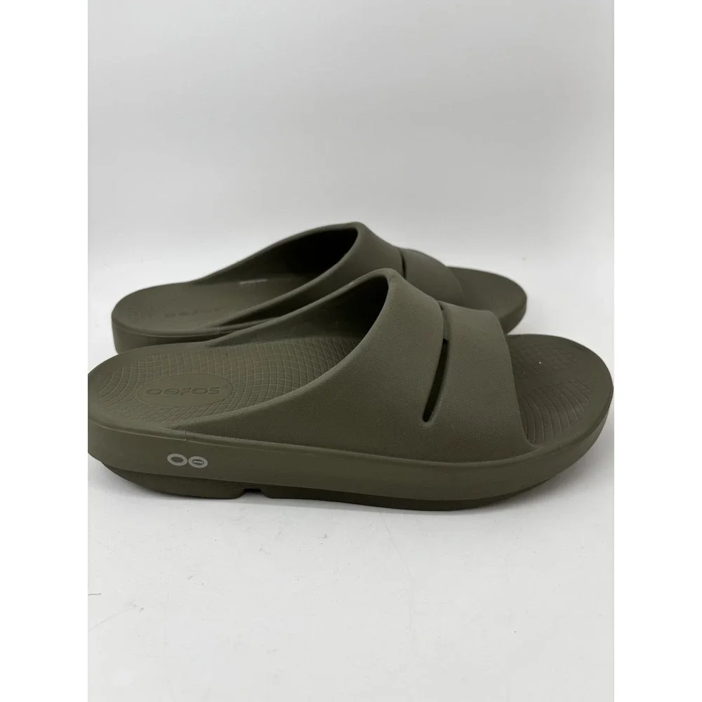 Men's Sz 7 OOFOS OOahh Recovery Slide Green Women's SZ 9 EU 40 Waterproof Sandal